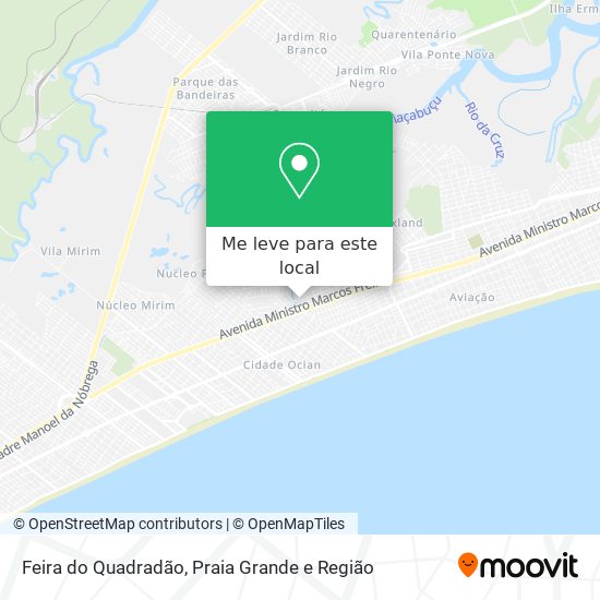 Feira do Quadradão mapa