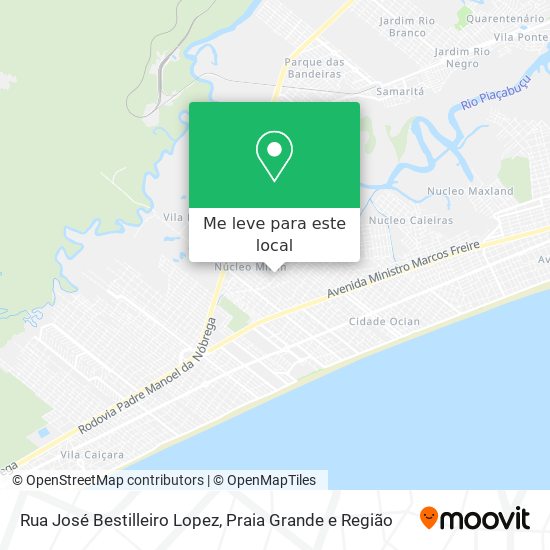 Rua José Bestilleiro Lopez mapa