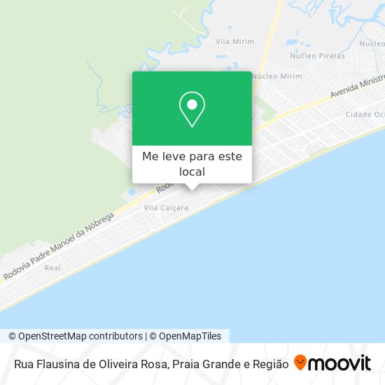 Rua Flausina de Oliveira Rosa mapa