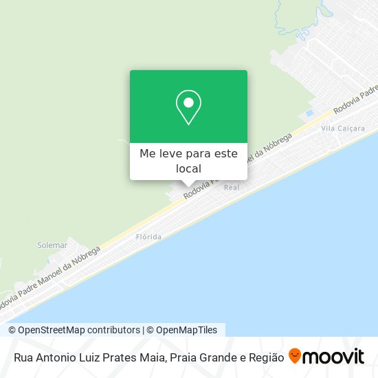 Rua Antonio Luiz Prates Maia mapa