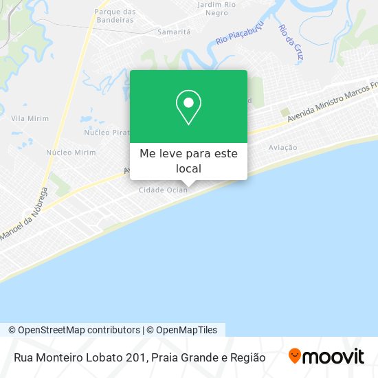 Rua Monteiro Lobato 201 mapa