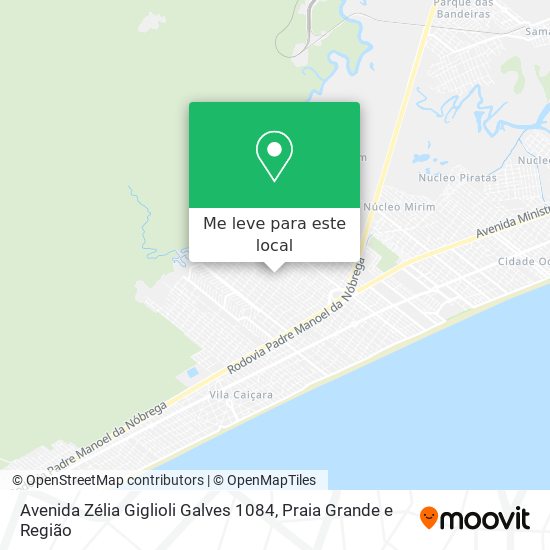 Avenida Zélia Giglioli Galves 1084 mapa