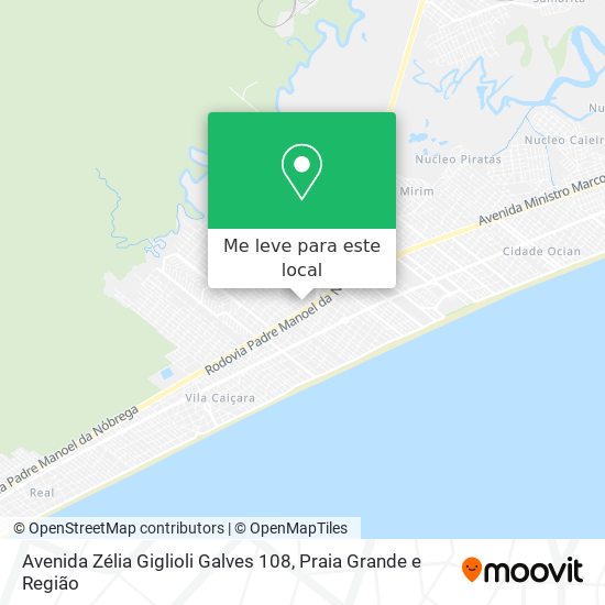 Avenida Zélia Giglioli Galves 108 mapa