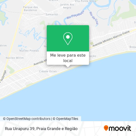 Rua Uirapuru 39 mapa