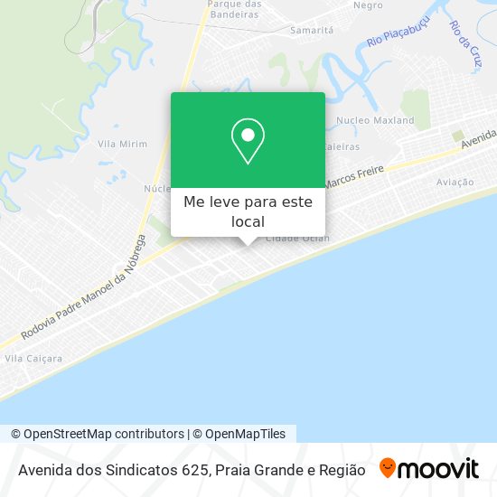 Avenida dos Sindicatos 625 mapa