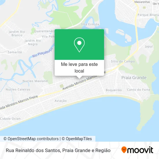 Rua Reinaldo dos Santos mapa