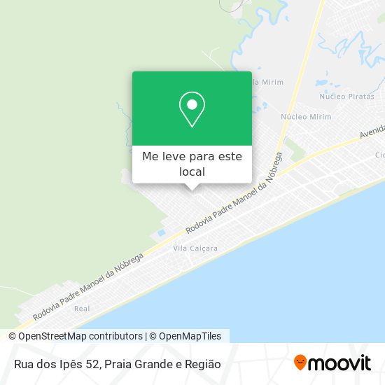 Rua dos Ipês 52 mapa
