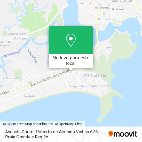 Avenida Doutor Roberto de Almeida Vinhas 675 mapa