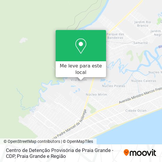 Centro de Detenção Provisória de Praia Grande - CDP mapa