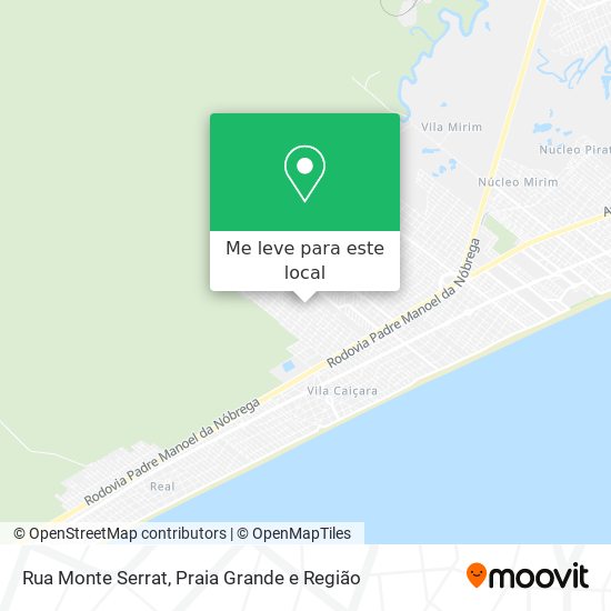 Rua Monte Serrat mapa