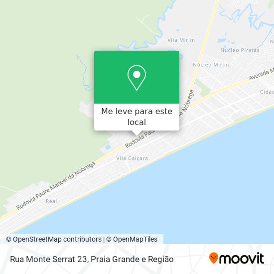 Rua Monte Serrat 23 mapa