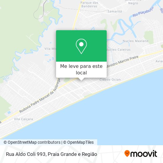 Rua Aldo Coli 993 mapa