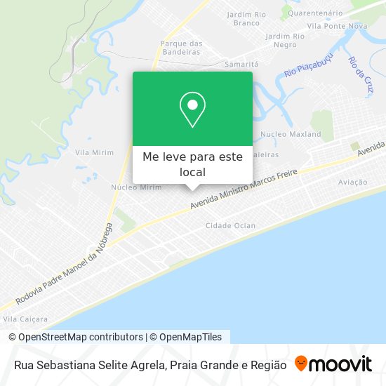 Rua Sebastiana Selite Agrela mapa