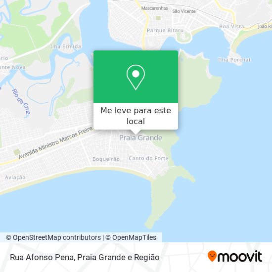 Rua Afonso Pena mapa