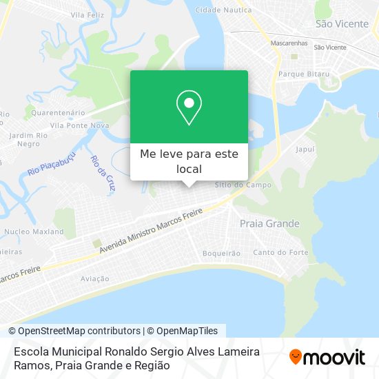 Escola Municipal Ronaldo Sergio Alves Lameira Ramos mapa