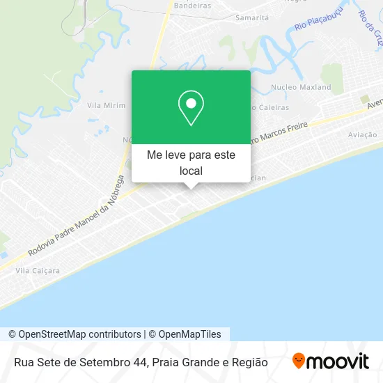 Rua Sete de Setembro 44 mapa