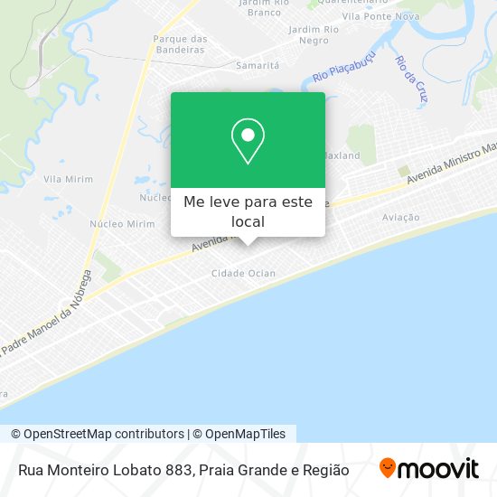 Rua Monteiro Lobato 883 mapa