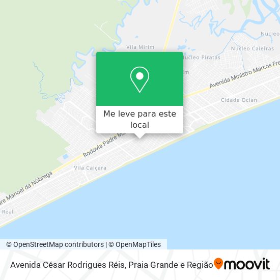 Avenida César Rodrigues Réis mapa