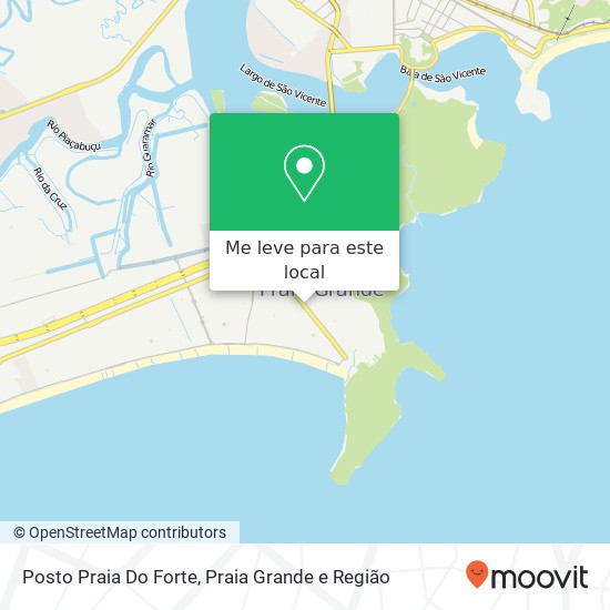Posto Praia Do Forte mapa
