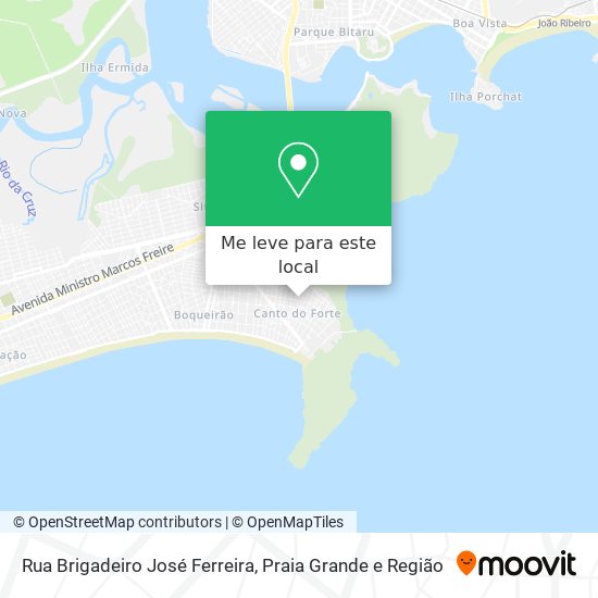 Rua Brigadeiro José Ferreira mapa