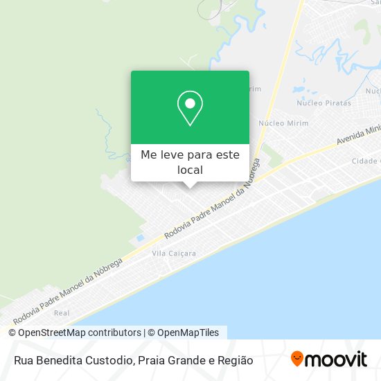 Rua Benedita Custodio mapa