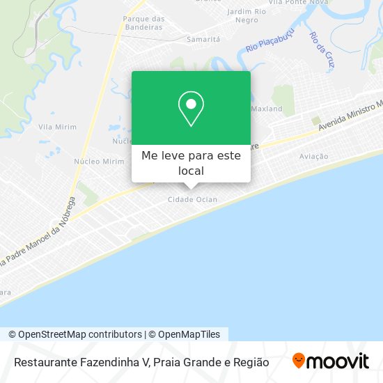 Restaurante Fazendinha V mapa