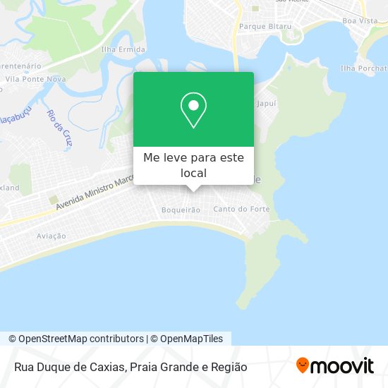 Rua Duque de Caxias mapa