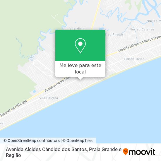 Avenida Alcídes Cândido dos Santos mapa