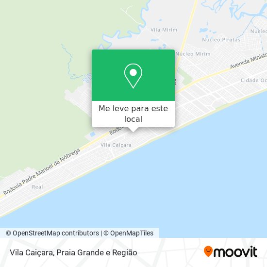 Vila Caiçara mapa