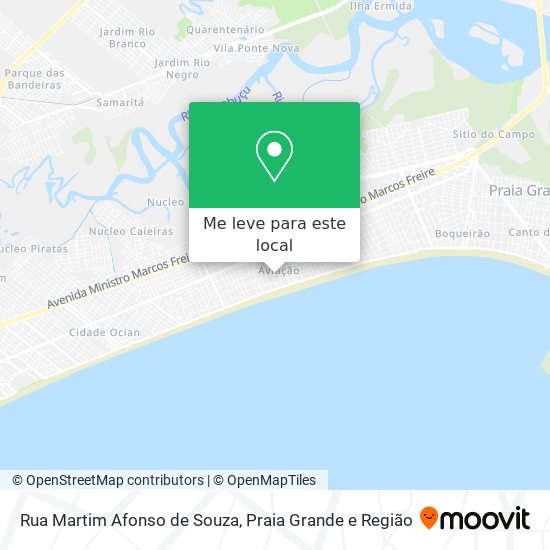 Rua Martim Afonso de Souza mapa
