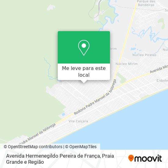 Avenida Hermenegildo Pereira de França mapa