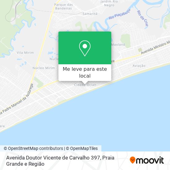 Avenida Doutor Vicente de Carvalho 397 mapa