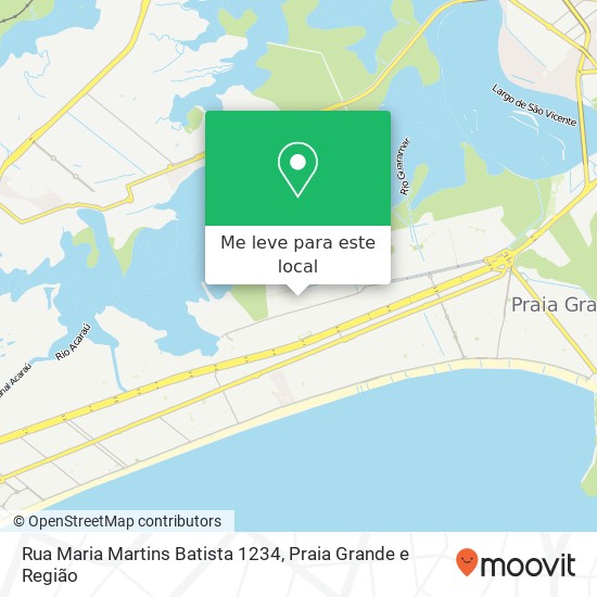 Rua Maria Martins Batista 1234 mapa
