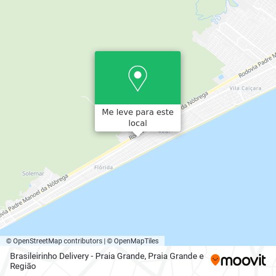 Brasileirinho Delivery - Praia Grande mapa