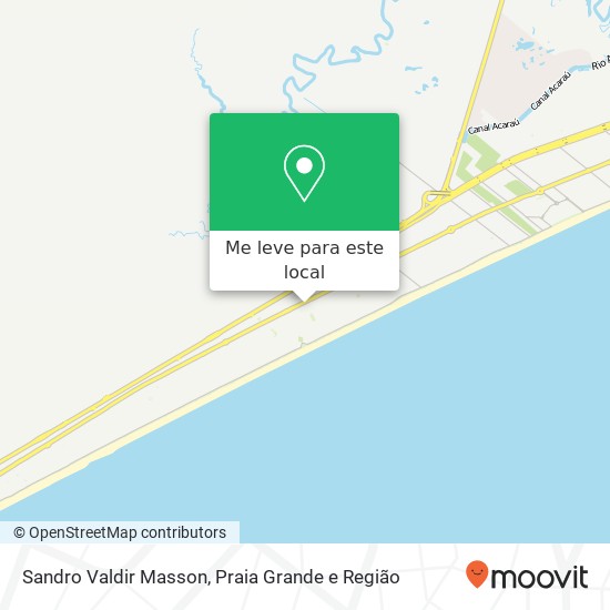 Sandro Valdir Masson, Avenida Nossa Senhora de Fátima, 535 Caiçara Praia Grande-SP 11706-300 mapa