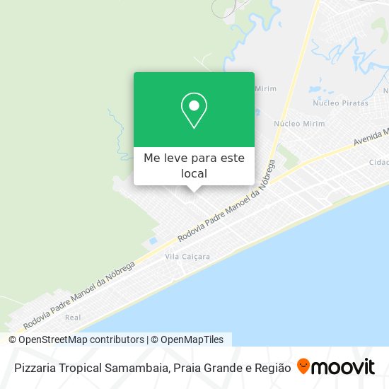 Pizzaria Tropical Samambaia mapa