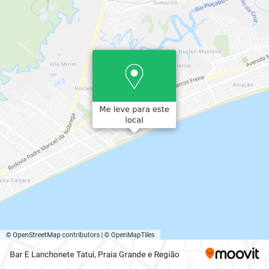 Bar E Lanchonete Tatui mapa