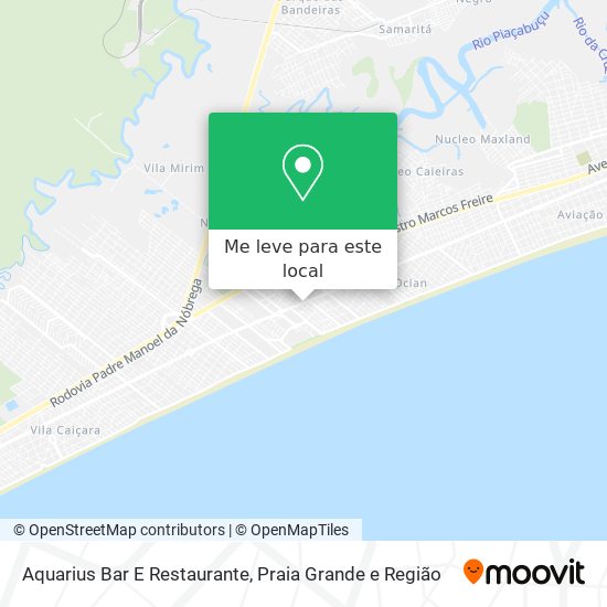 Aquarius Bar E Restaurante mapa