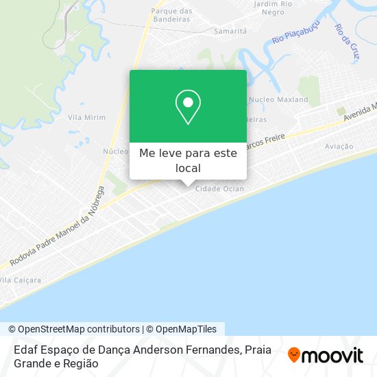 Edaf Espaço de Dança Anderson Fernandes mapa