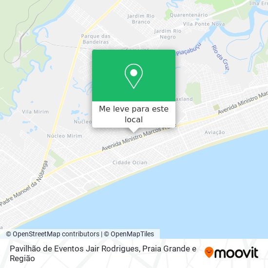 Pavilhão de Eventos Jair Rodrigues mapa