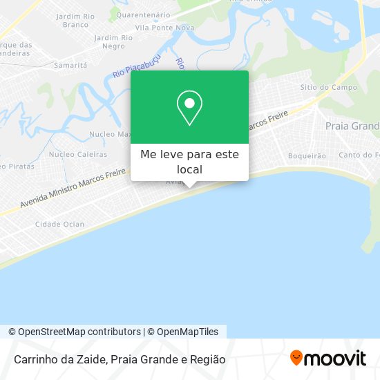 Carrinho da Zaide mapa