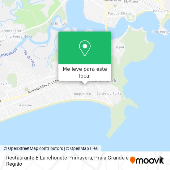 Restaurante E Lanchonete Primavera mapa
