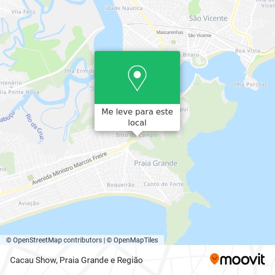 Cacau Show mapa