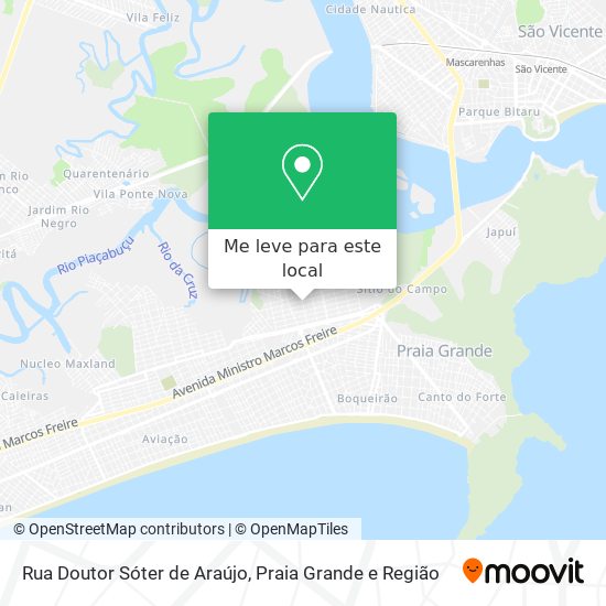 Rua Doutor Sóter de Araújo mapa