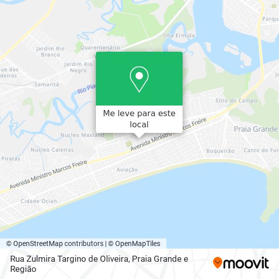 Rua Zulmira Targino de Oliveira mapa