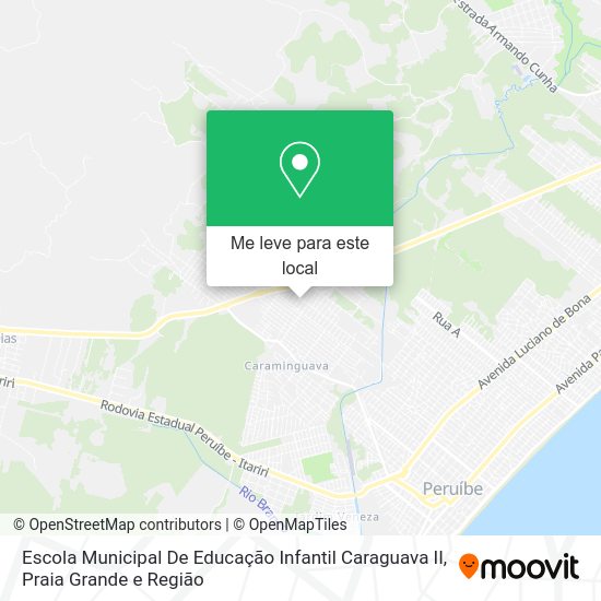 Escola Municipal De Educação Infantil Caraguava II mapa