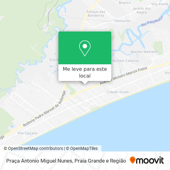 Praça Antonio Miguel Nunes mapa