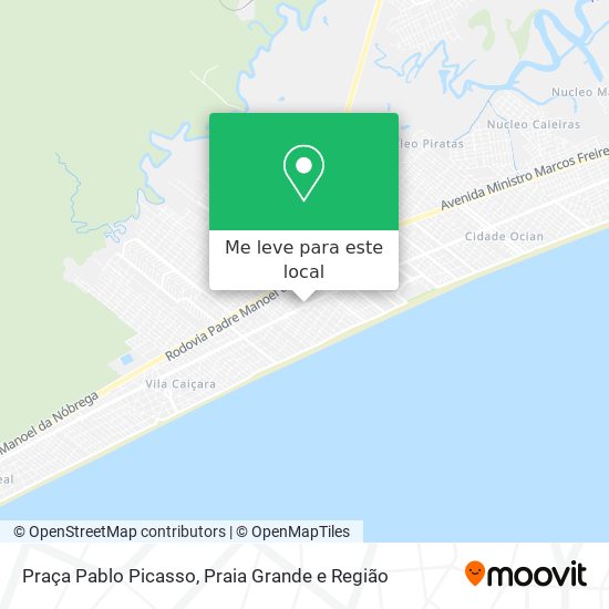 Praça Pablo Picasso mapa