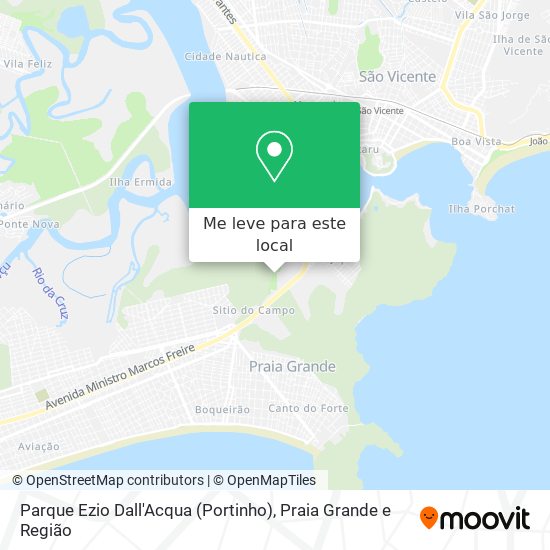 Parque Ezio Dall'Acqua (Portinho) mapa