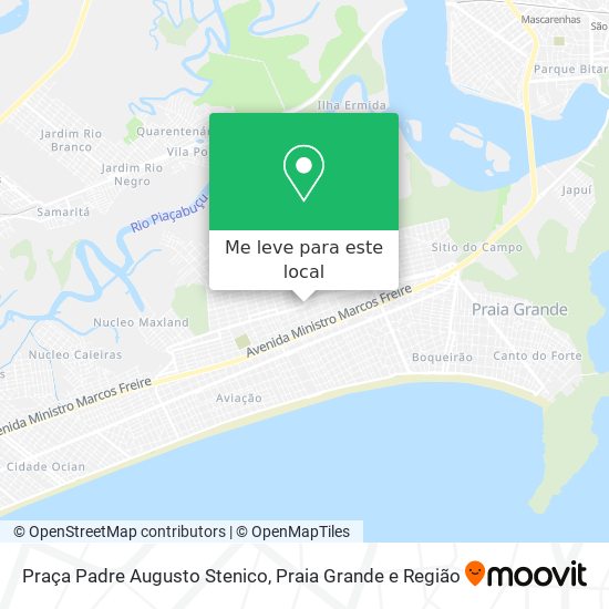 Praça Padre Augusto Stenico mapa